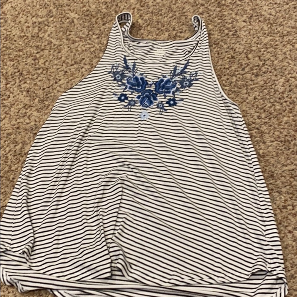American Eagle Embroidered Tank Top